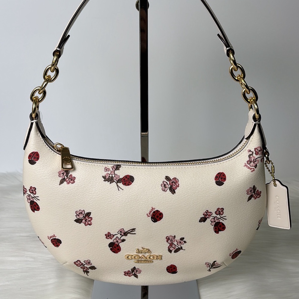 NWT💃Coach Payton Hobo Bag With Ladybug Floral Print Purse Bag - Picture 6 of 10
